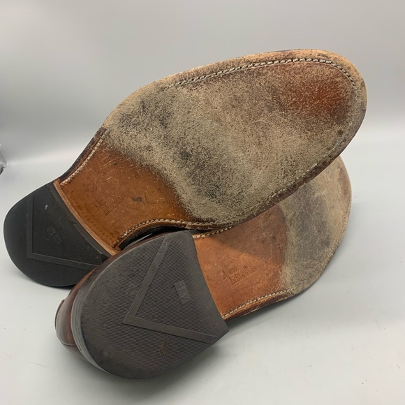 Allen Edmonds "PARK AVENUE" Cap-Toe Oxfords 10.5 D Mahogany Made in USA - Picture 8 of 8